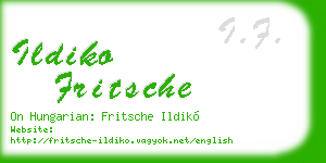 ildiko fritsche business card